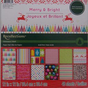 RECOLLECTIONS - "Merry & Bright" Paper Pad